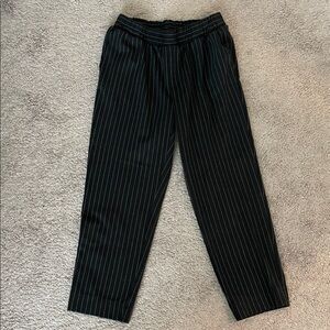 A new day Women’s Black Pinstripe Ankle Pants